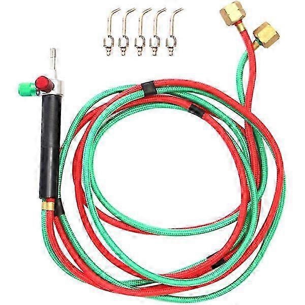 Mini jewelry gas soldering torch, with replaceable nozzles, multicolor