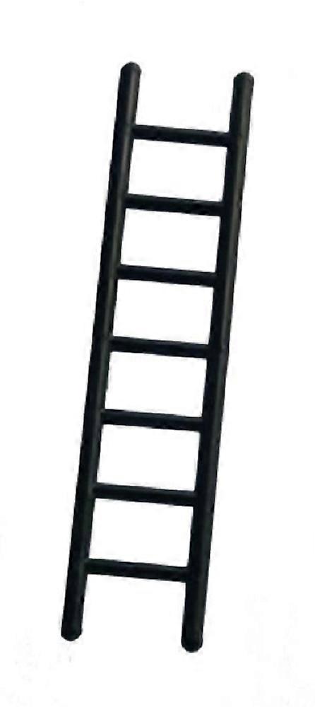 دمى البيت الأسود سلم خطوة مستقيمة 120mm ملحق حديقة مصغرة