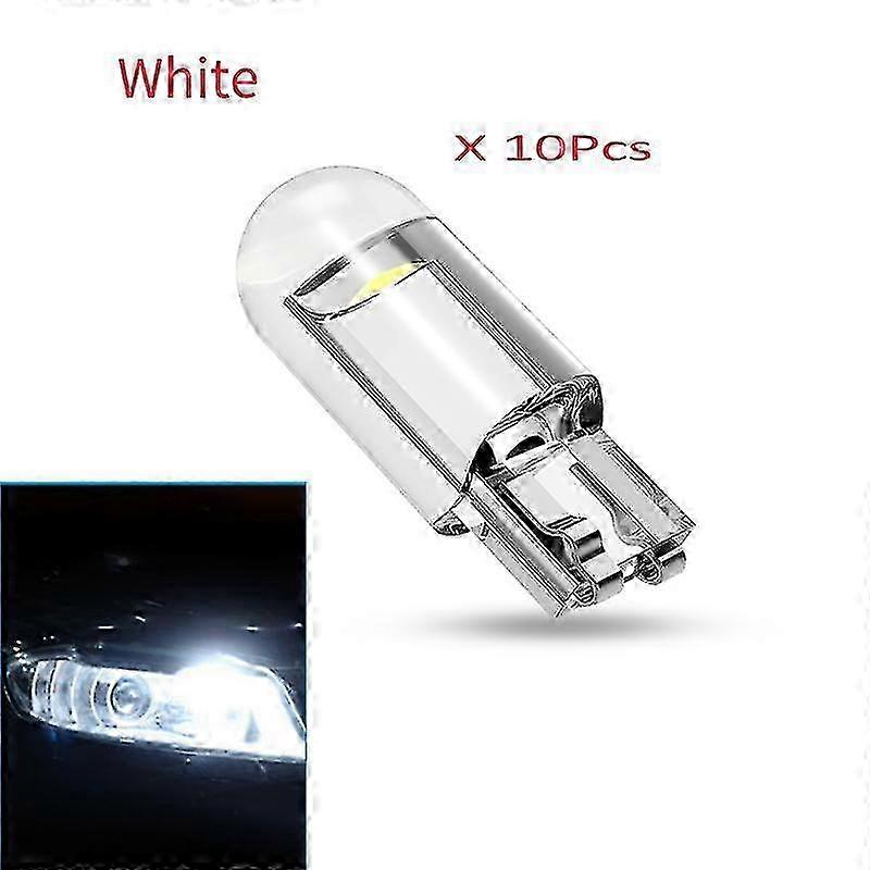 10 Pcs Lot COB T10 LED Signal Reading Wedge Color DIY Light 12V