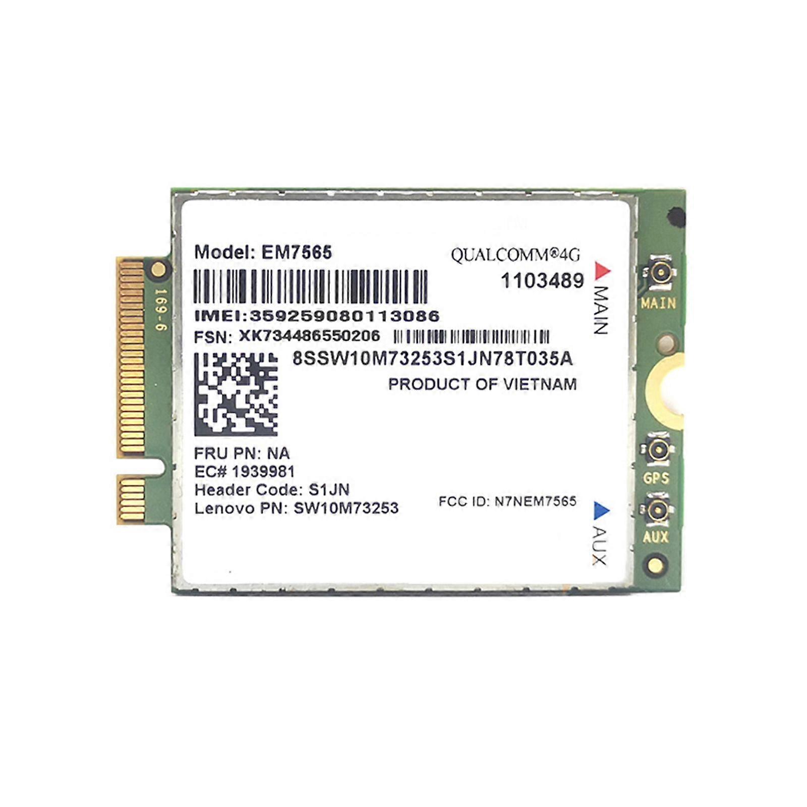 4G Module Wireless EM7565 LTE Advanced Module Cat-12 Global Connectivity with 3GFallbacks SW10M73229 Multicolor