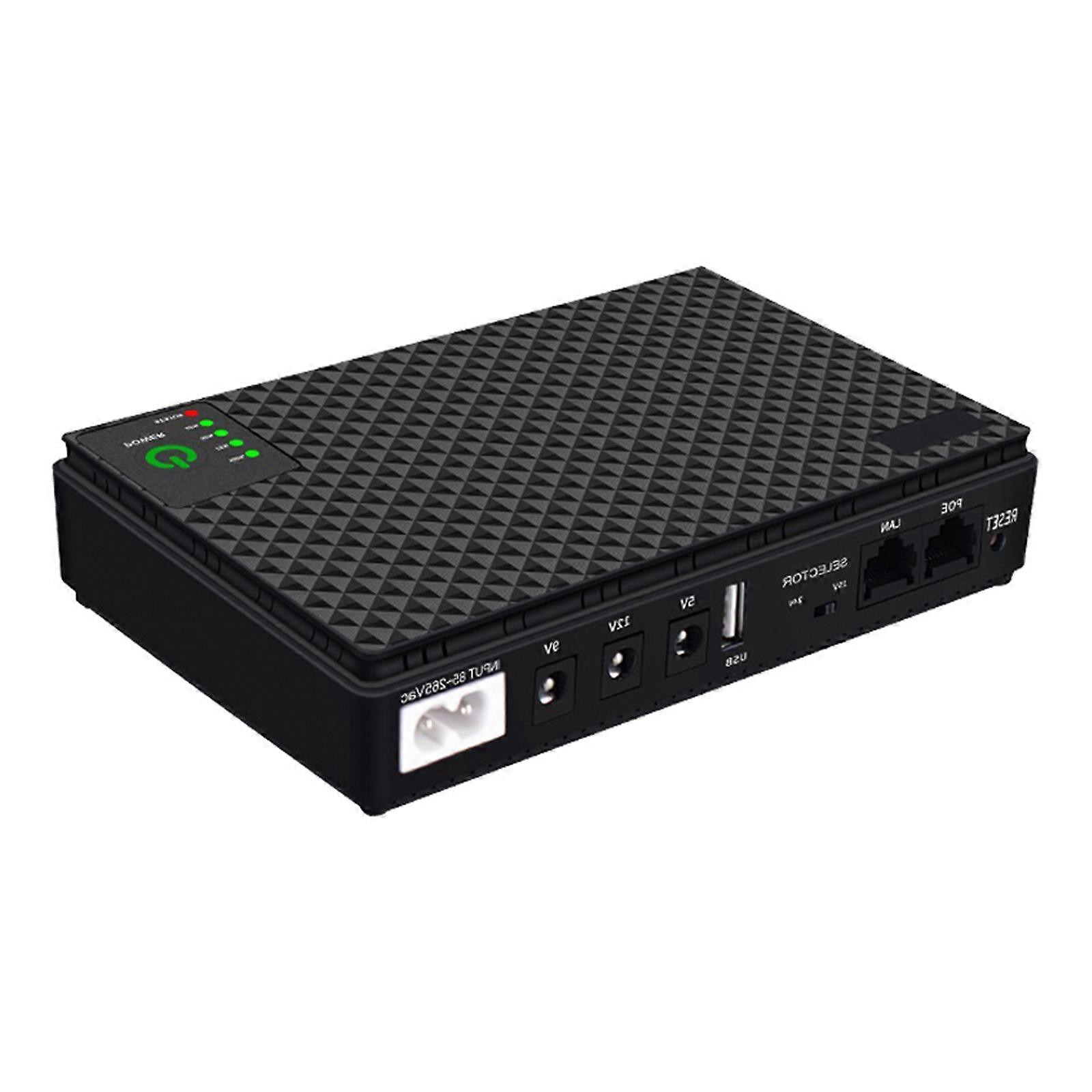 Small UPS Power Reserve for Stable Networking Connection Routers Uninterruptible Power Supply 10400mah/8800mah 12V Multicolor