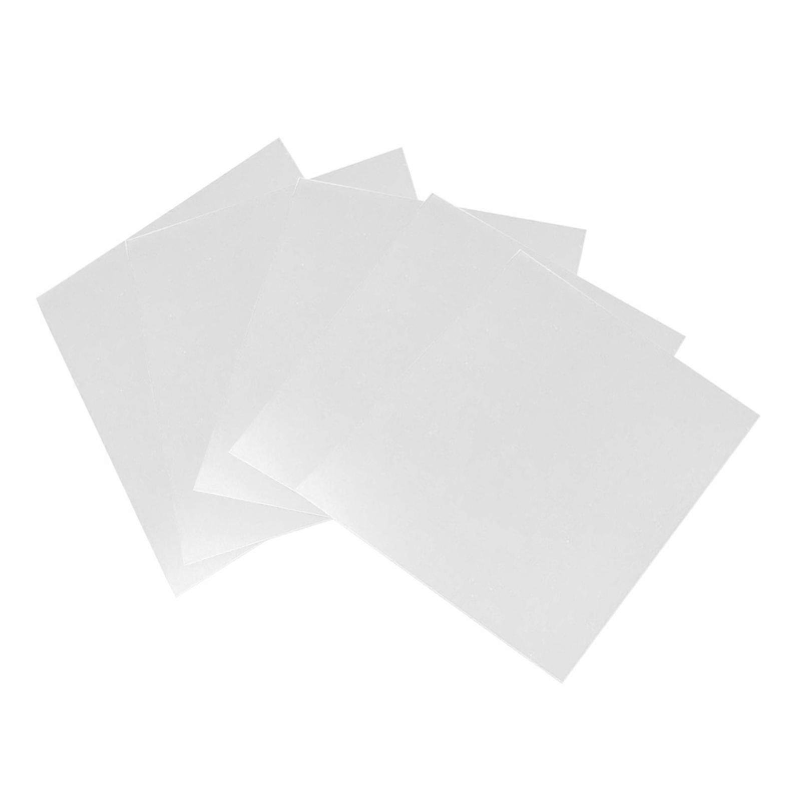 5pcs 3D Blank Stencil Template Stencil Sheets PVC Material Transparent Stencils for Silhouette Machines
