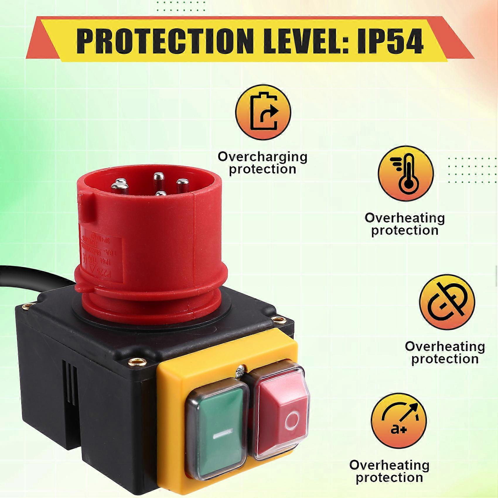 KOA7 5P KOA7 Device Switch Machine Switch 400V Waterproof Electromagnetic Switch 8A 3-Phase Switch