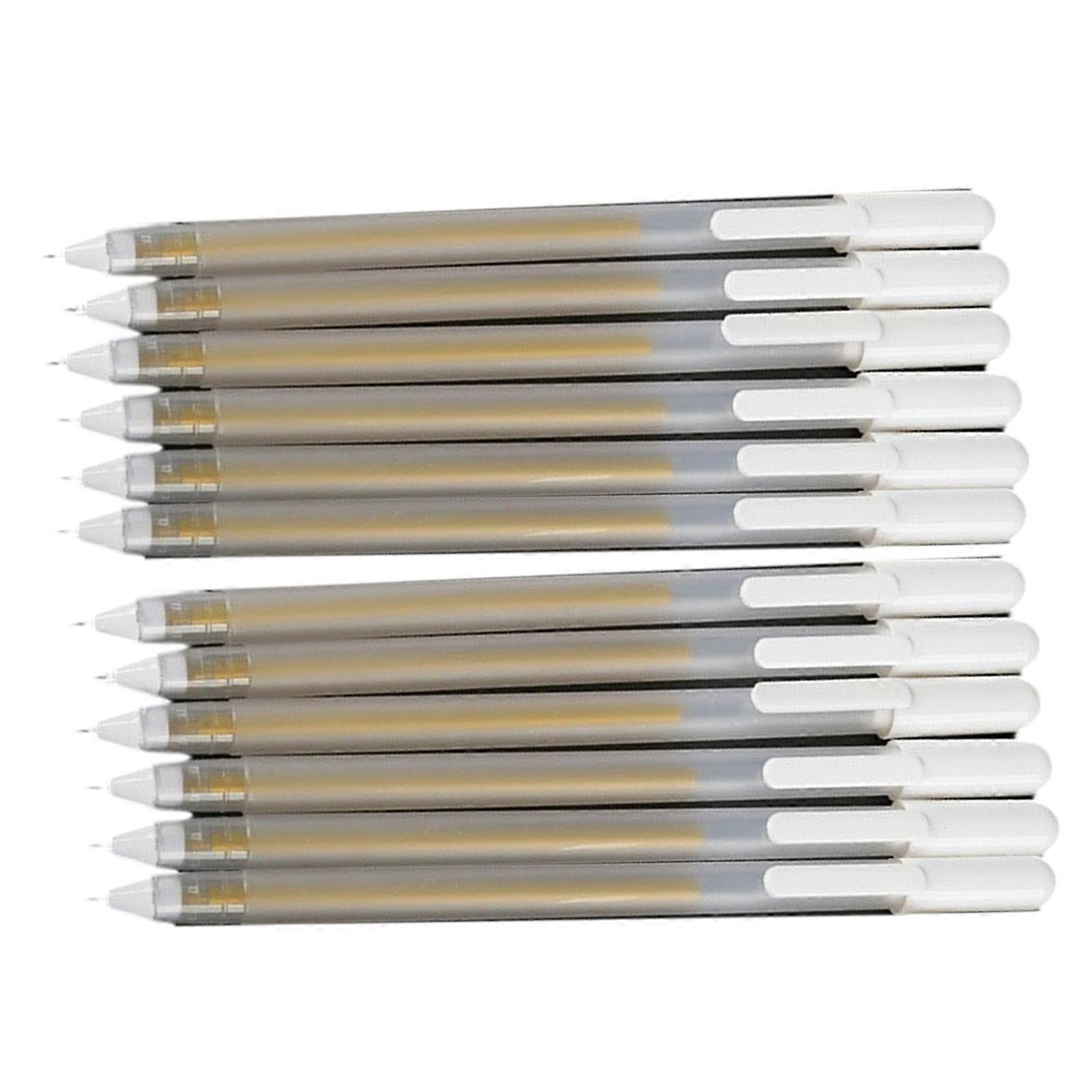 12Pcs Glitter Highlighter Pen Write Smoothly Highlighter Pen No Bleeding for Noting Scrapbooking Highlighting  gold