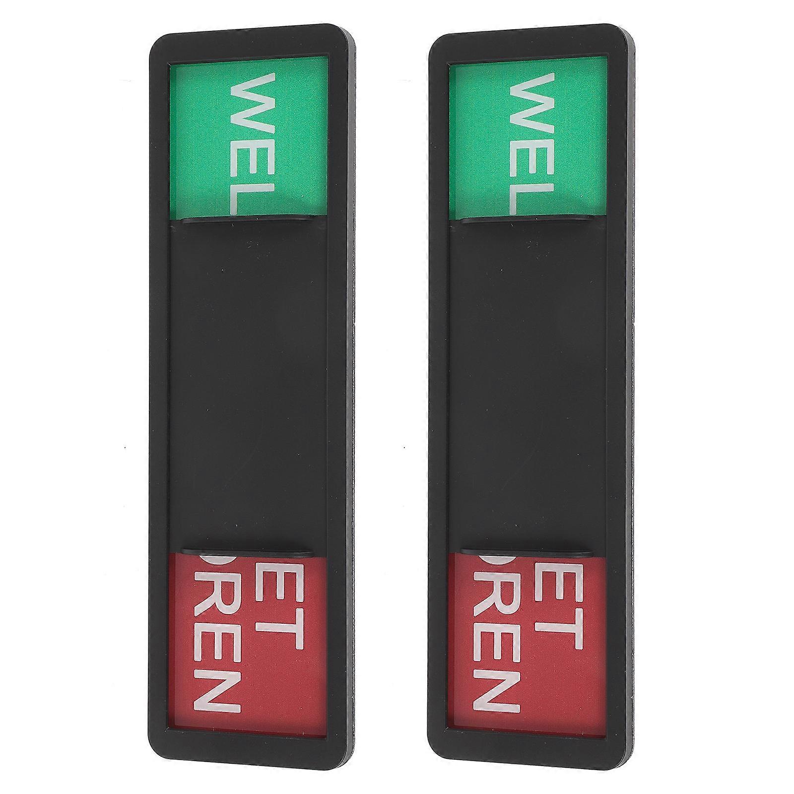 Welcome Privacy Sign Slider for Doors with 4Pcs Do Not Disturb Indicators