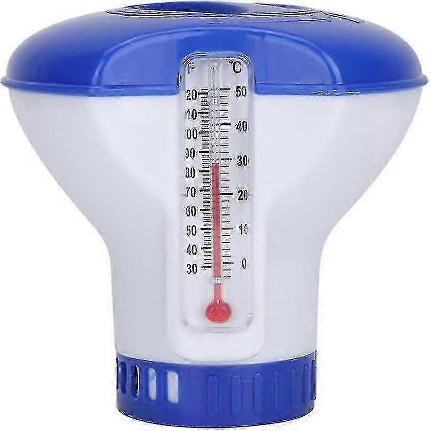 Chlorine Floater for Pool with Thermometer, Durable Tablet Dispenser 30cm