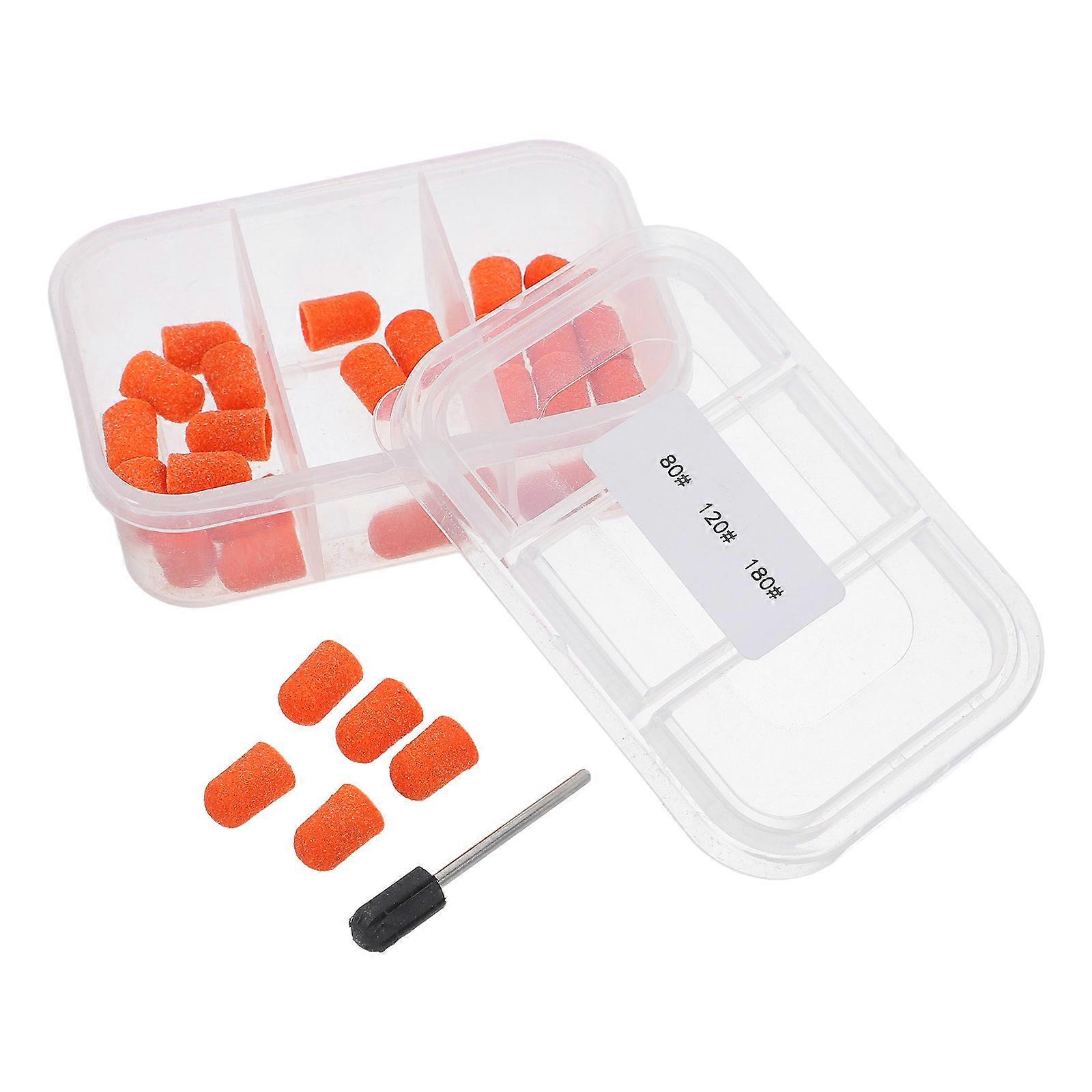 Nail Drill Sanding Band for Effective Removal 30Sets Polishing Caps