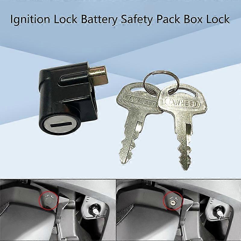 Antivol de direction en acier inoxydable pour moto GN125 GS125, interrupteur à 2 positions avec deux clés