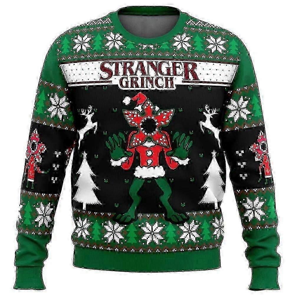 Stranger Things Çirkin Noel Kazak Noel Kazak Hediye Noel Baba Kazak Erkekler 3d Sweatshirt Ve Üst Sonbahar Ve Kış C