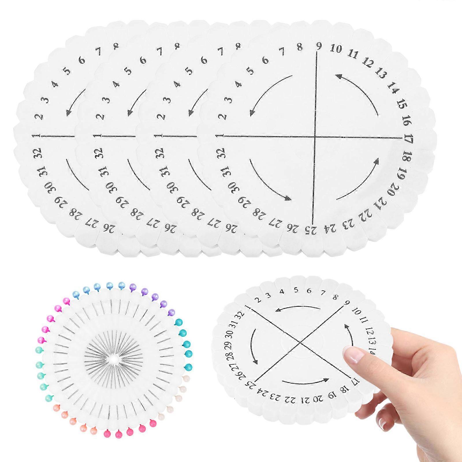 Kumihimo Disk Round Bracelet Weaving Plate for DIY Use with Positioning Pin 2Sets
