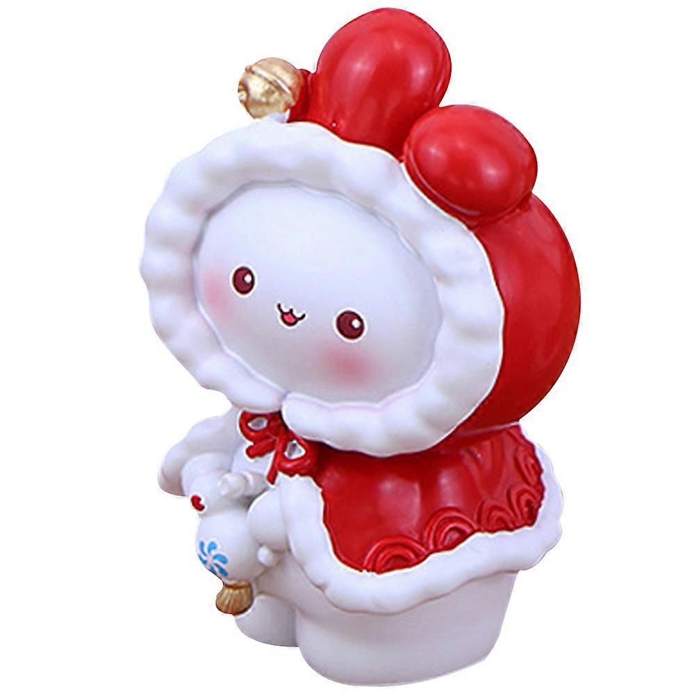 Resin Bunny Figurines Craft Decorative Rabbit Statue for 3Pcs Desktop