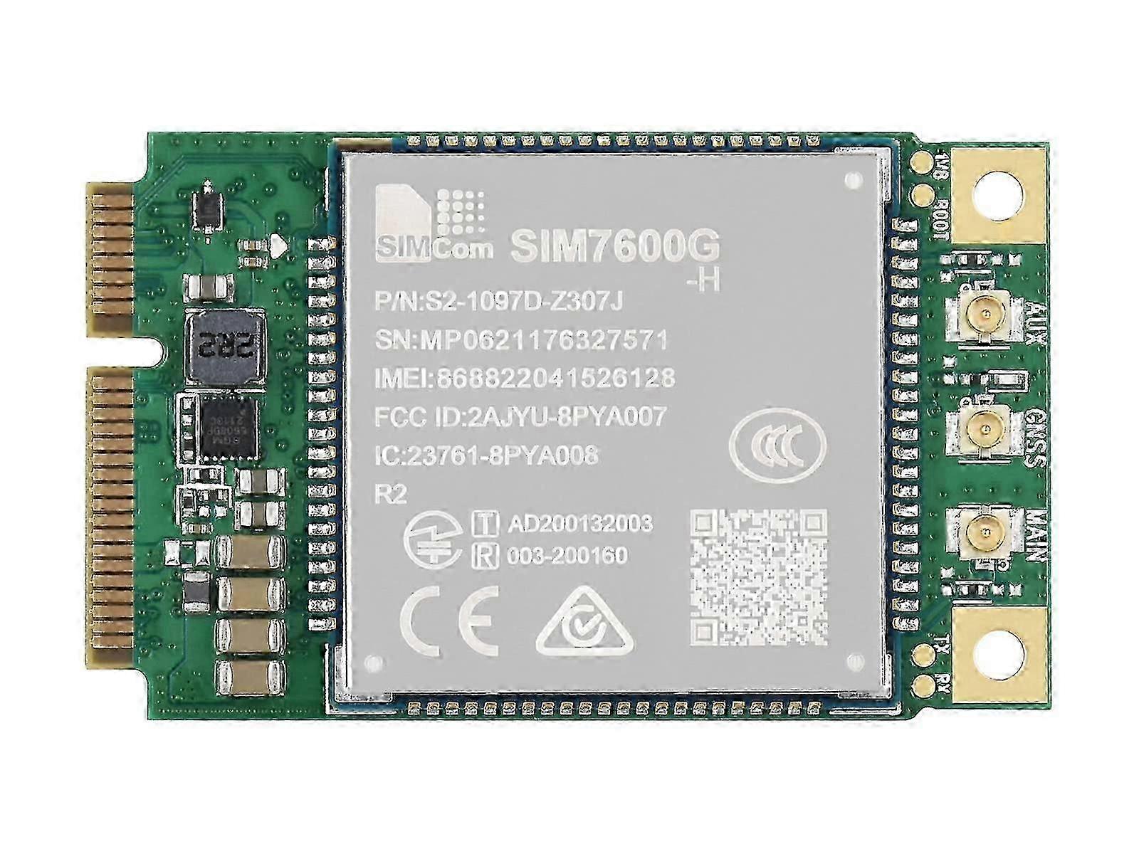 SIM7600G-H-PCIE 4G LTE CAT-4 Module with Global Coverage and GNSS Support Functionality