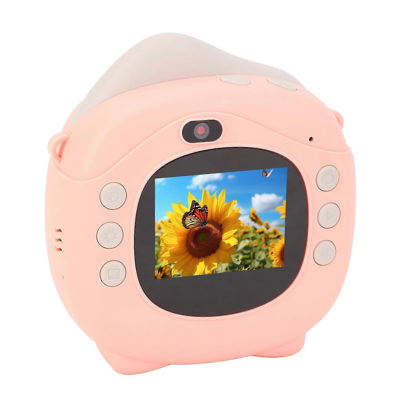 Kids Instant Print Camera with 3 Paper Rolls, 12MP Thermal Printing, Zoom, 2Inch Screen, 32GB