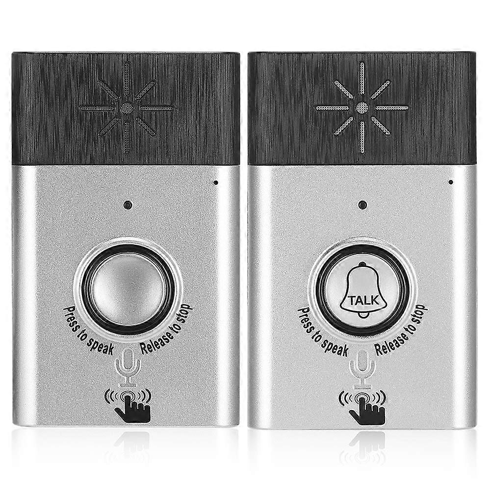 Wireless Doorbell with Two Way Intercom, Long Range Clear Audio, Easy Install for Home and Office, White