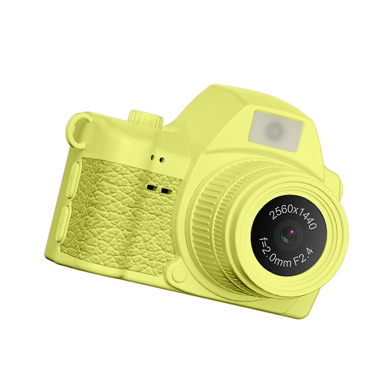 Mini Camera with Bead Chain Attachment Convenient HandsFree Experience Ideal for Walks School Commute Family Fun  Yellow