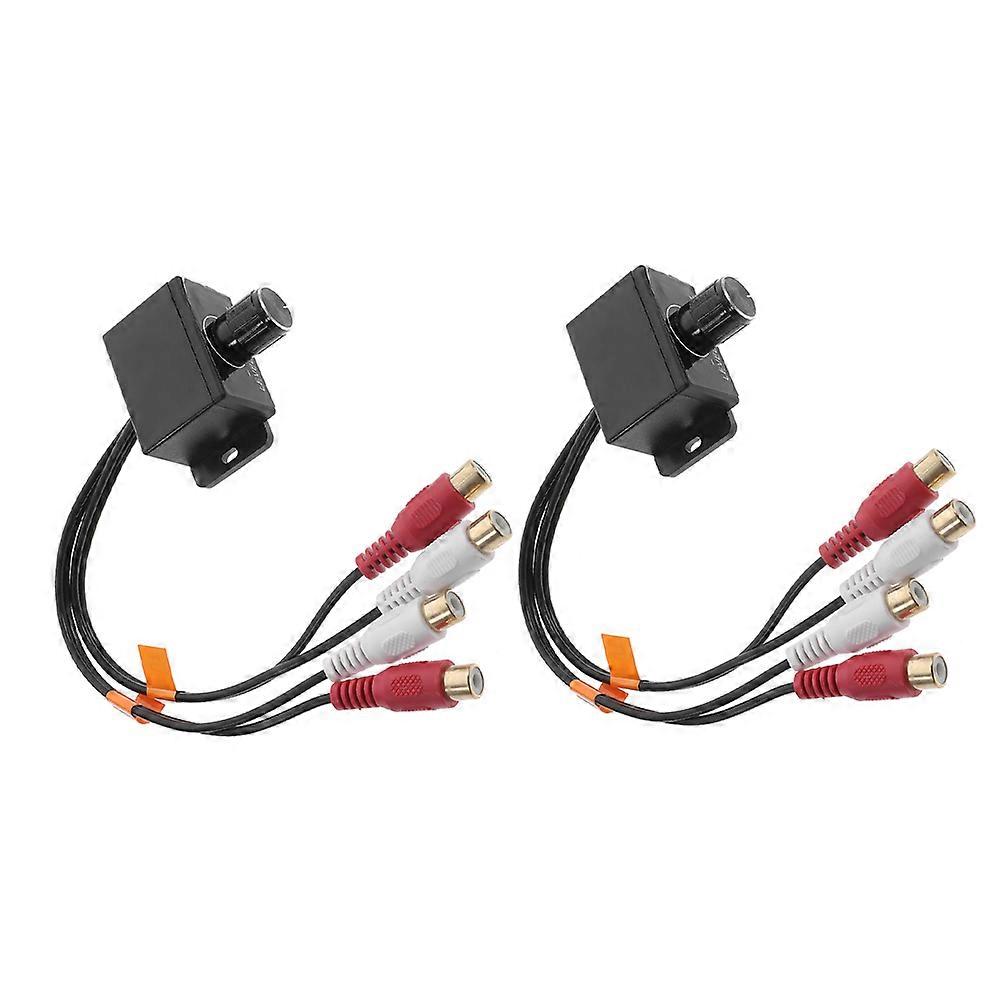 Rca Audio Regulator Universal Car Amplifier for Adjustment 2Pcs with Volume Control