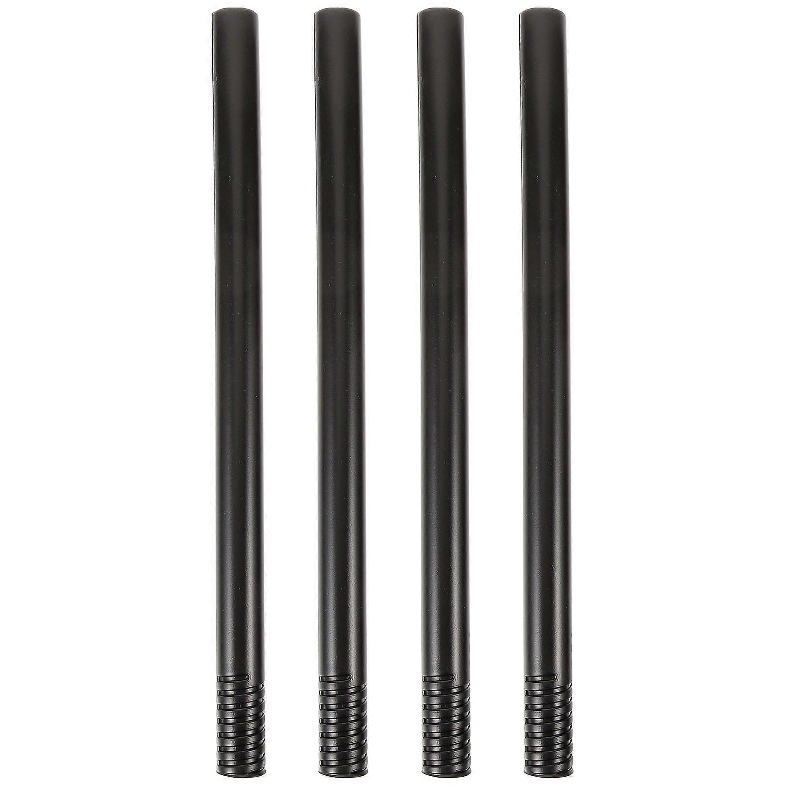 Black Witch Broom Rod Replacement Plastic Pole for Performance 4Pcs