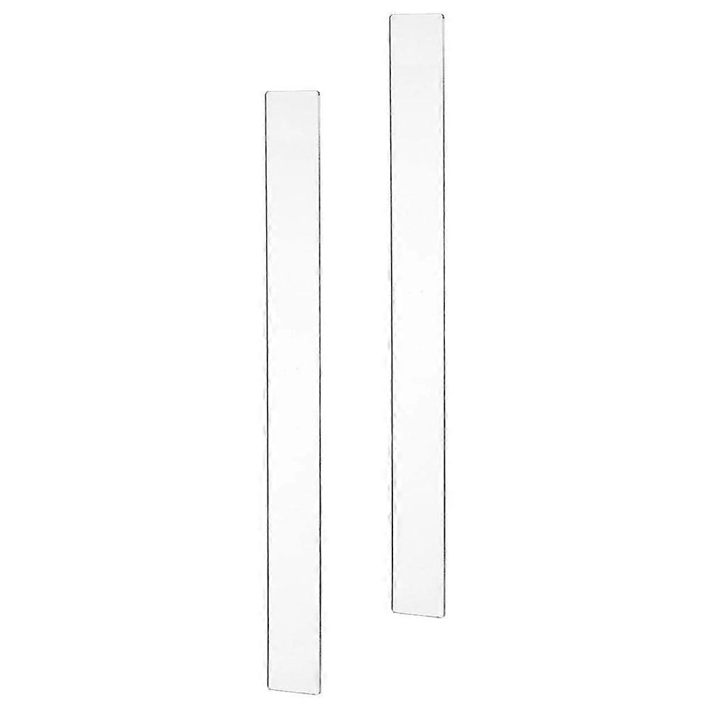 Transparent Dough Scale Rolling Pin Guides for Bread Thickness Measuring 1Pair