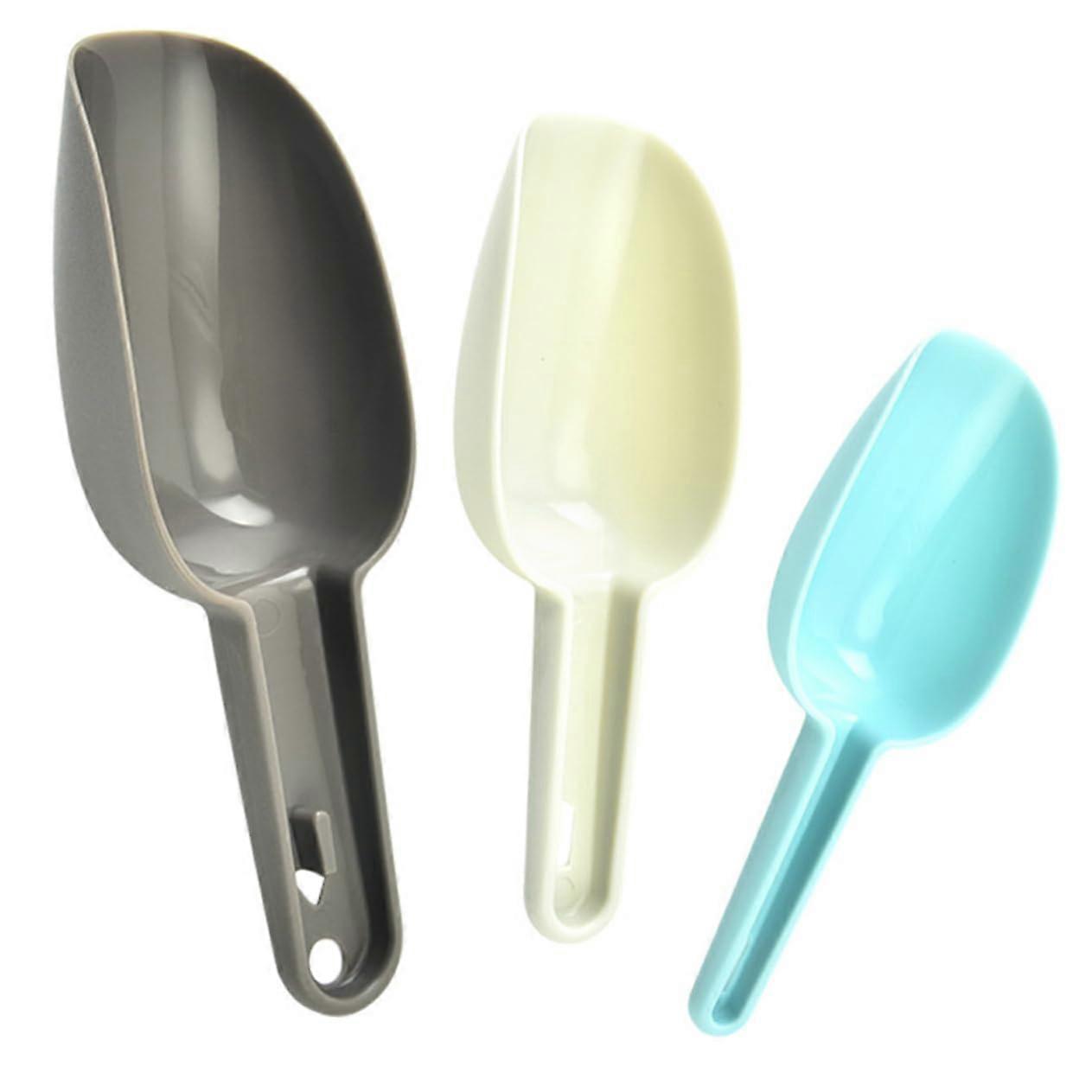 Ice Scoop Stackable Plastic Scoop for Kitchen and Bar Narrow Mouth for Controlled Pouring