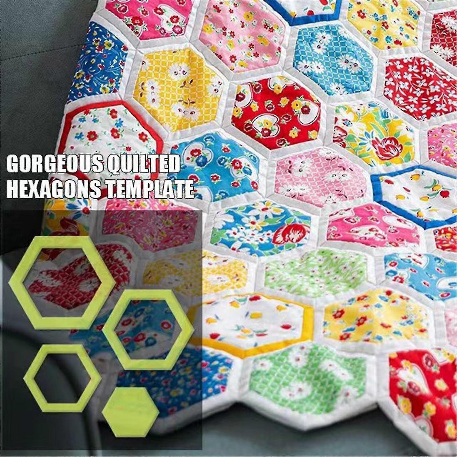 25-26 Gorgeous Hexagons Quilt Sewing Template