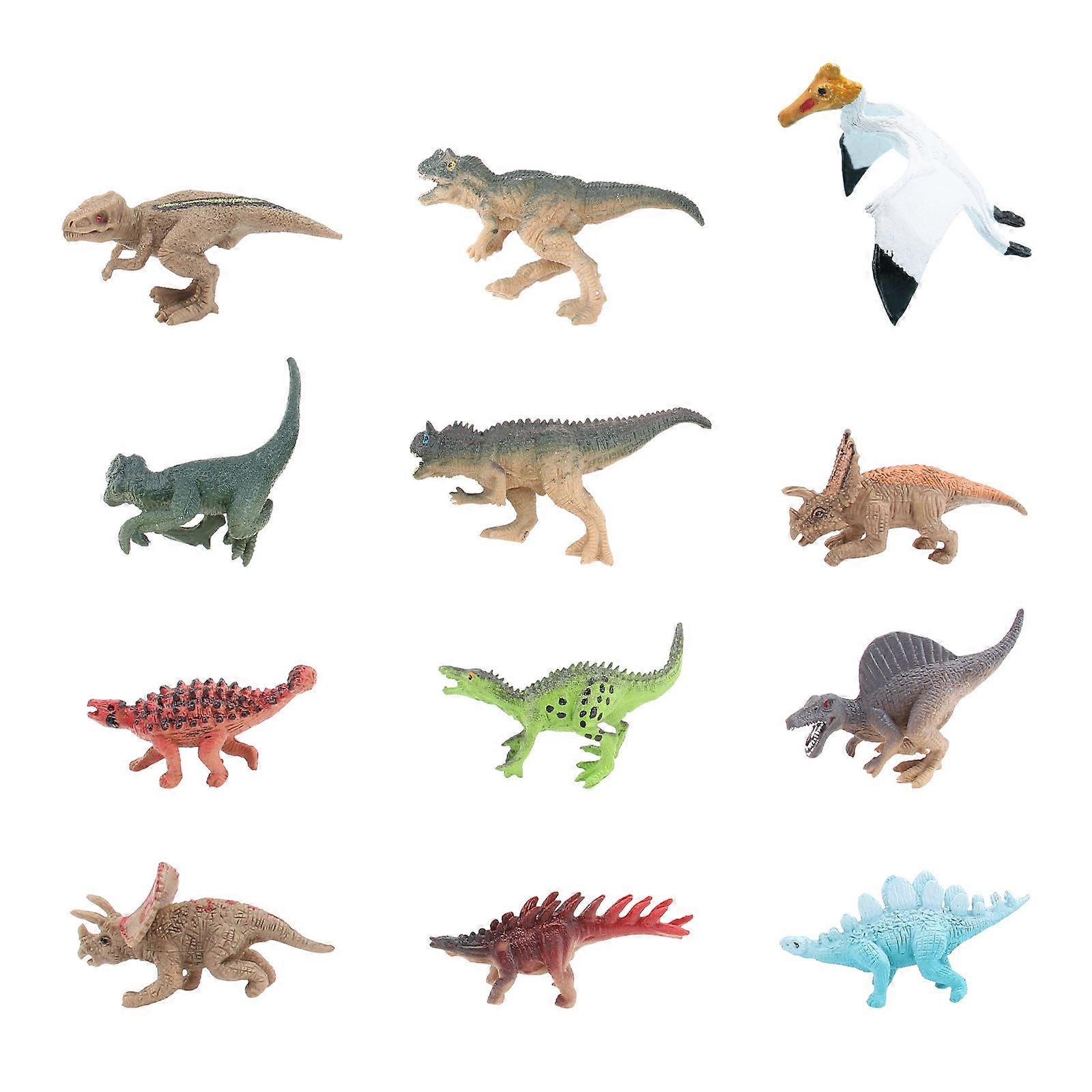 Dinosaur Model PVC Dinosaur Figures for Decoration Use 12Pcs Collection