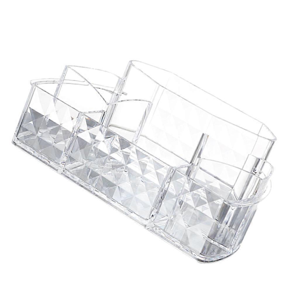 Desktop Organizer Makeup Storage Box for Cosmetic Use 1Pcs White