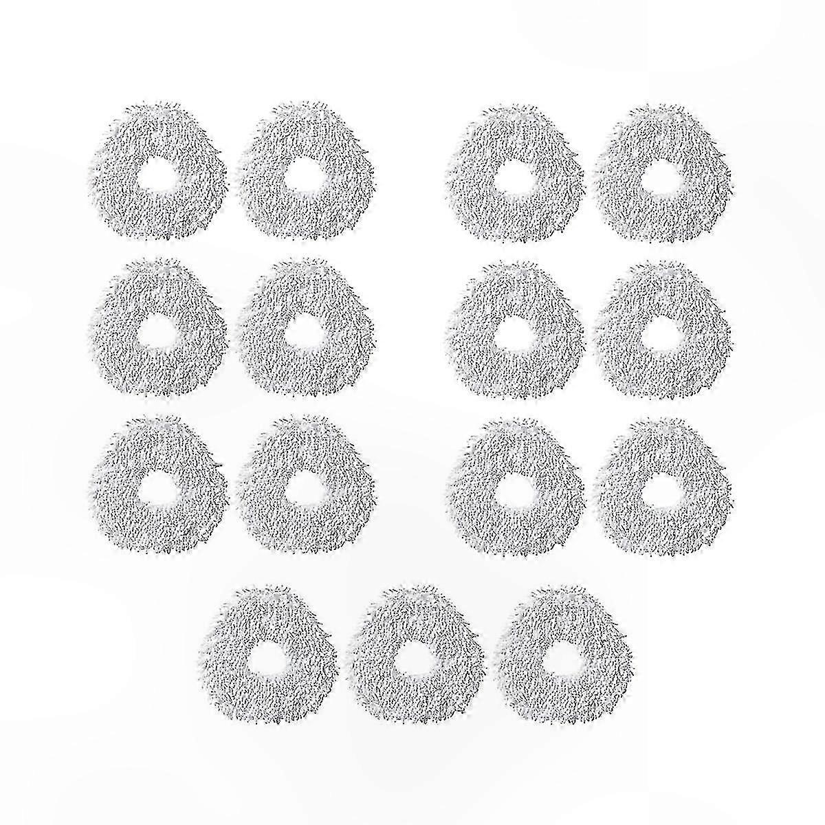 15-Pack Reusable Microfiber Mop Pads for Robot Sweeping Accessories