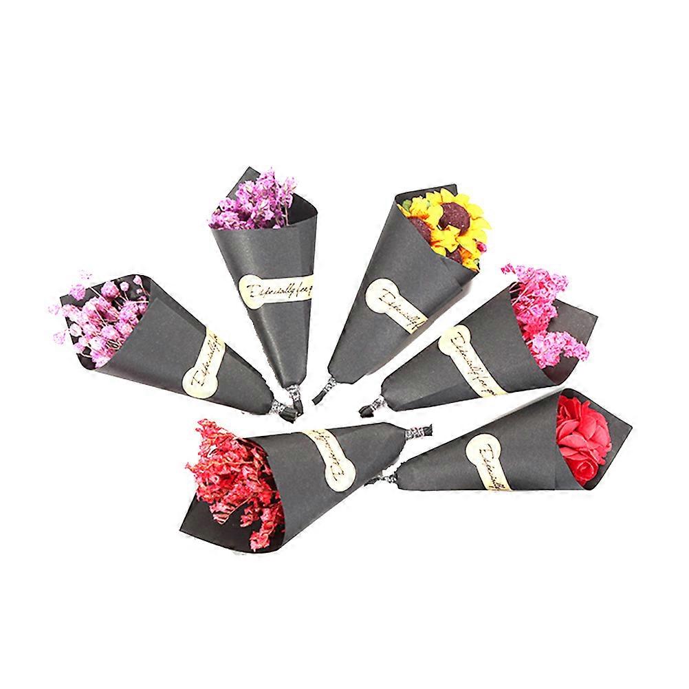 6Pcs Dried Flower Bouquet for Decoration Assorted Decor