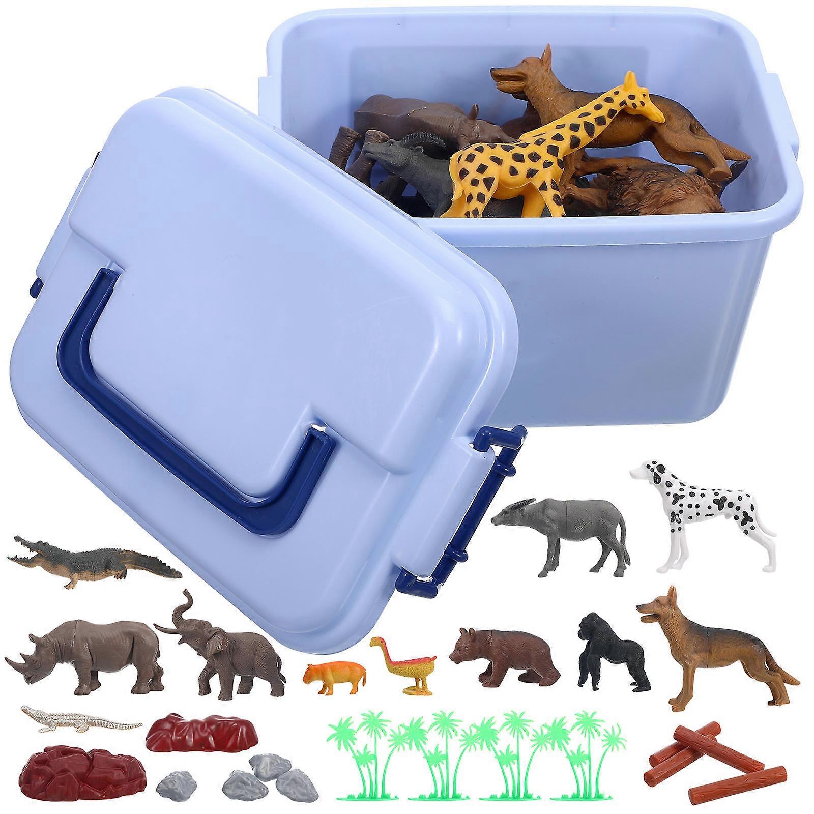 Animals Model Plastic Simulation Forest Zoo Model Toys for Kids 1Set