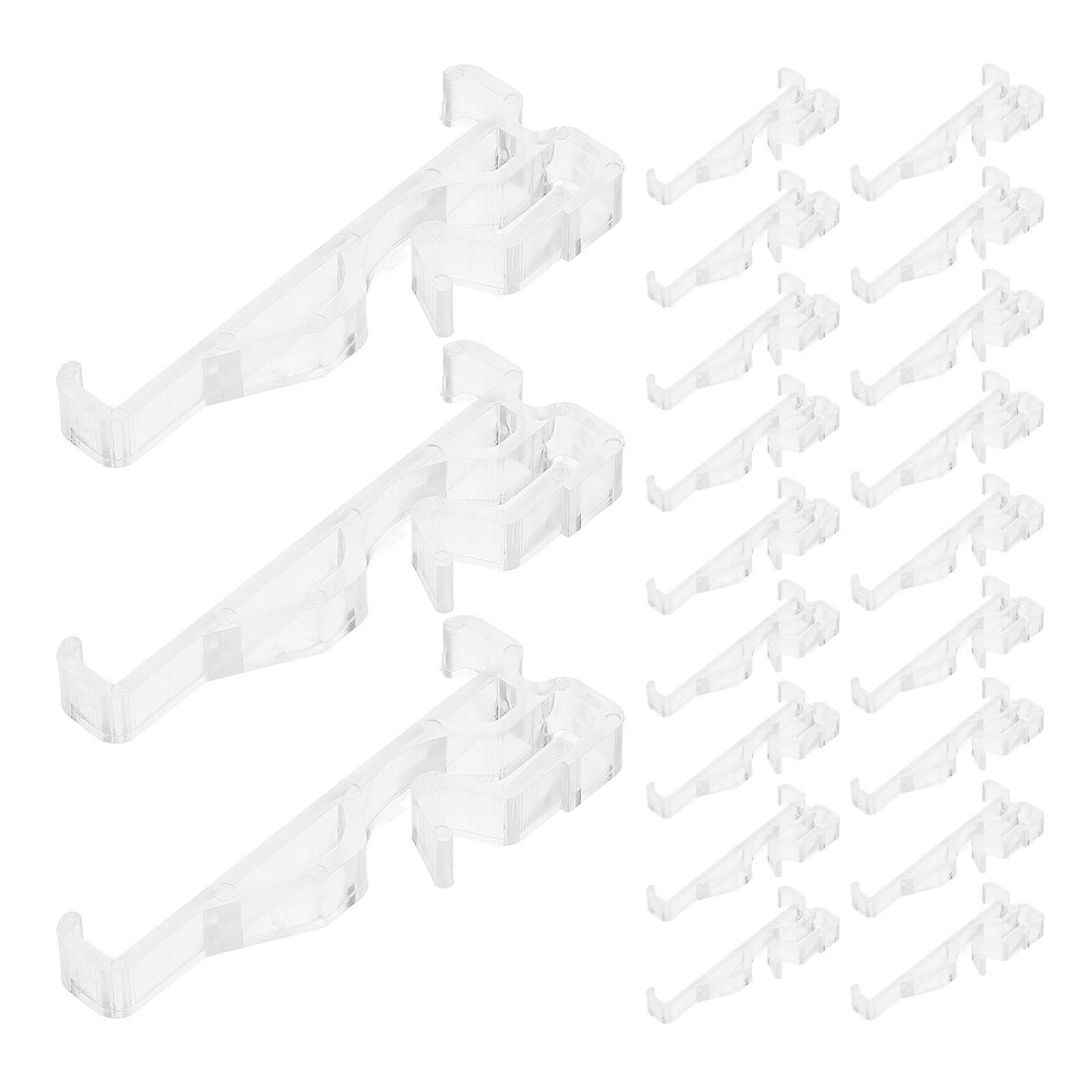 Clear Acrylic Valance Clips for Blinds Enabling Privacy Control 24Pcs