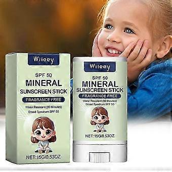 Mineralischer Sonnenschutzstift, milder Sonnenschutzstift, feuchtigkeitsspendend, zieht schnell ein, 25-26