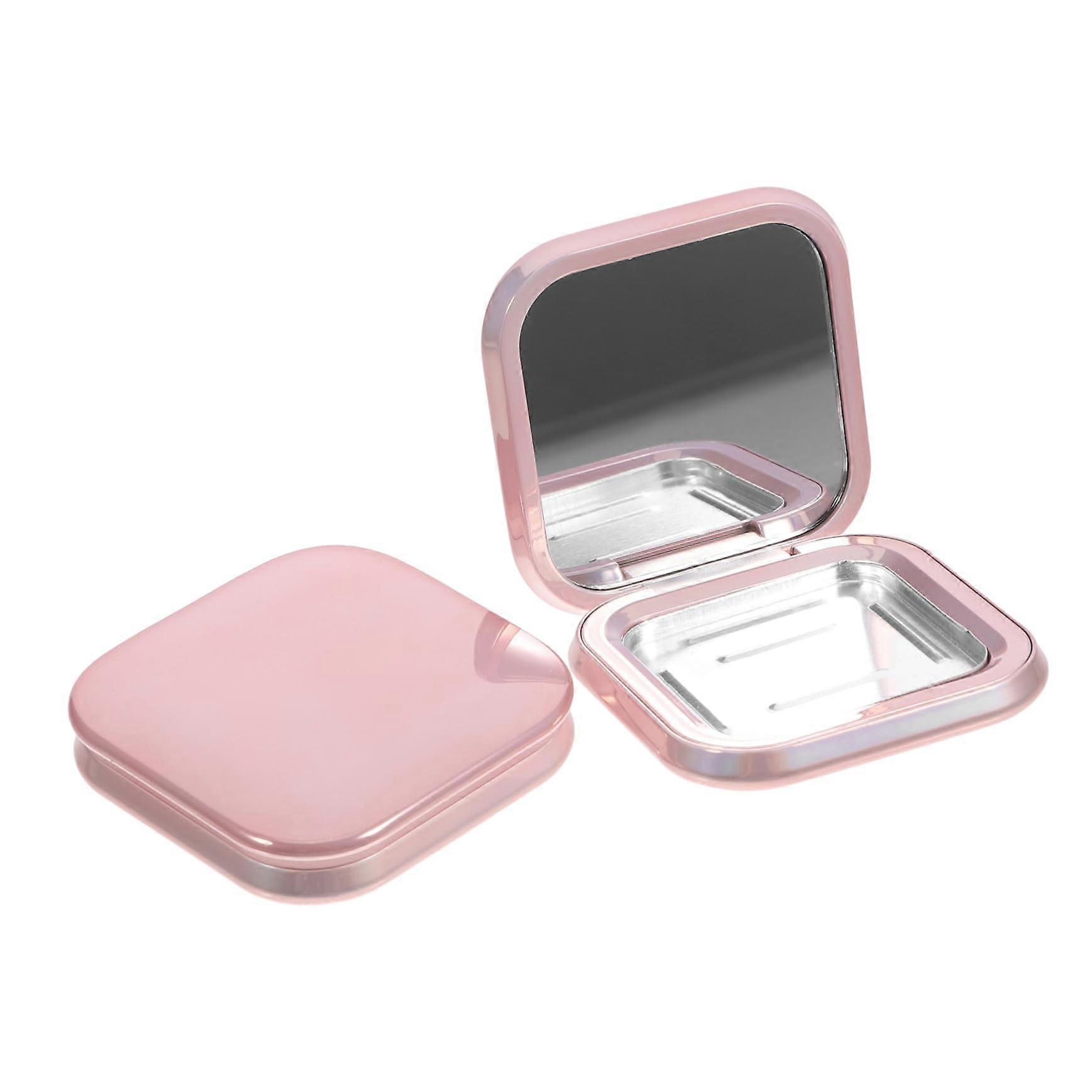 Empty Magnetic Makeup Palette with Pan Lock, Compact Travel Eyeshadow Organizer, 2pcs Durable Case