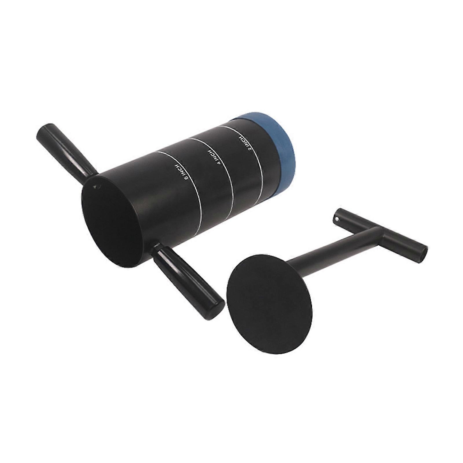 Golf Practice Tool Hole Digger Portable Golf Hole Cutter with Detachable Handle Adjustable Depth Cutter Enduring Multicolor