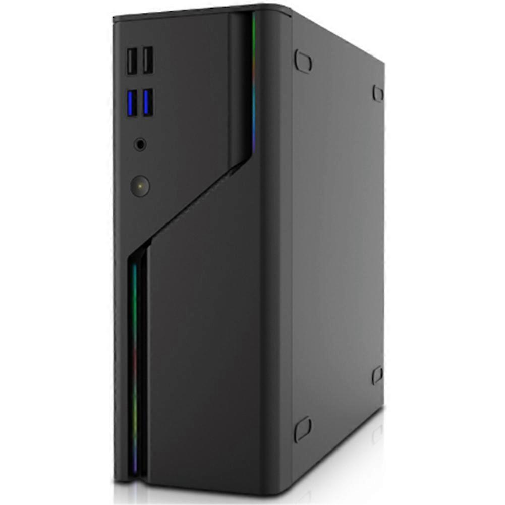 A09R Mini Computer Desktop Empty Chassis 5V ARGB Panel 4USB Support Small 1U Power Supply Itx Main Board