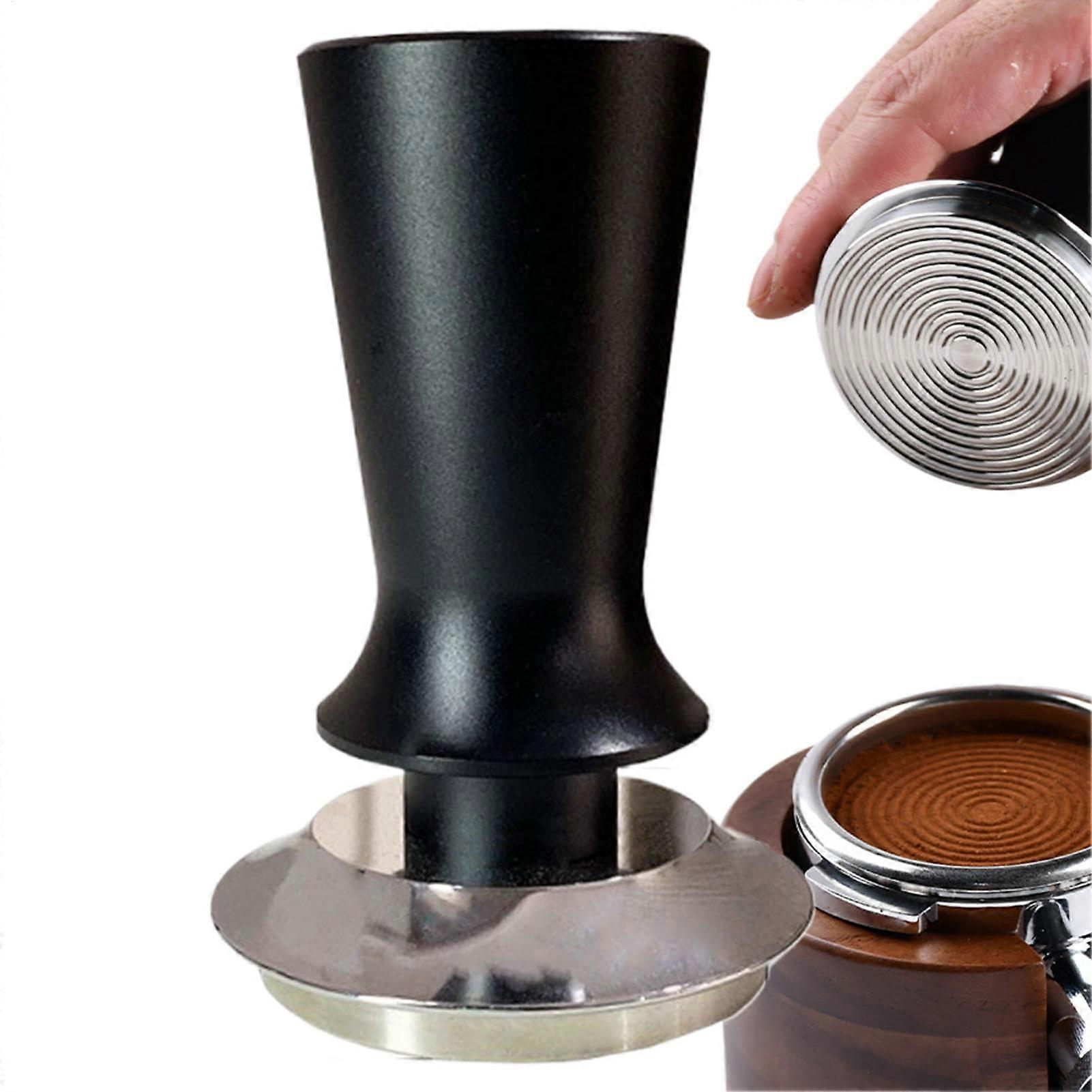 Coffee Tamper Set Stainless Steel Base for Portafilter  Extraction Performance Adjustable