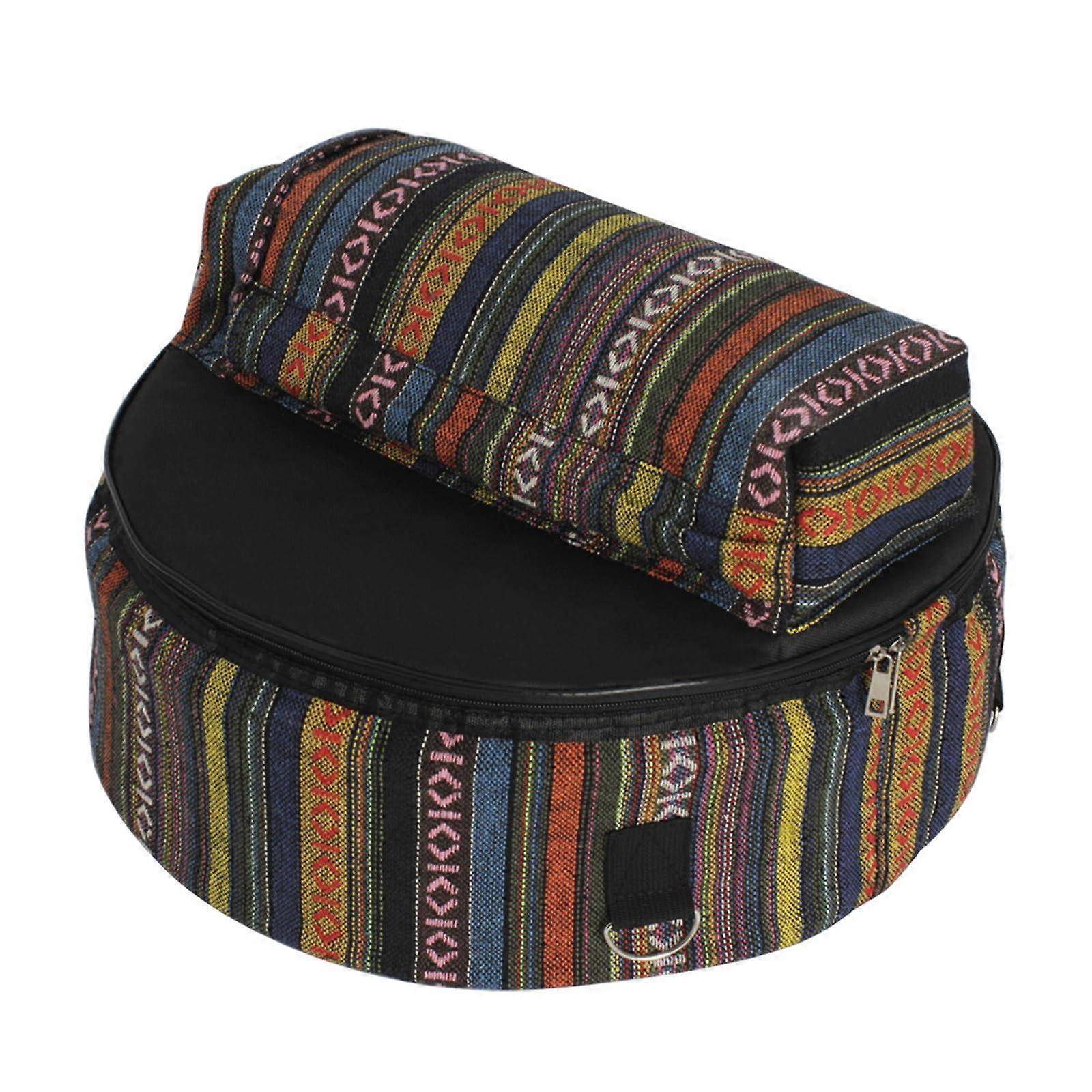 Ethnic Oxford Drum Backpack with Pockets, Spacious Compartments, Comfortable Shoulder Straps