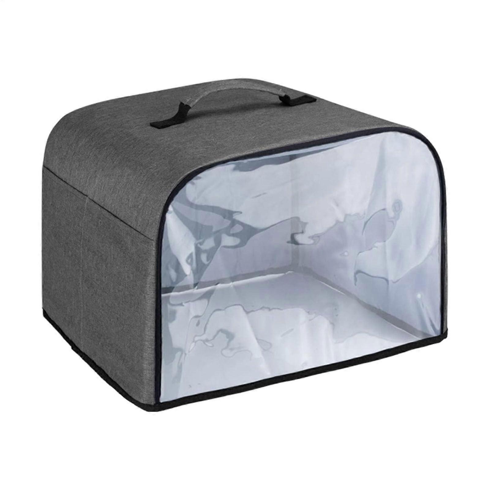 Toaster Cover Dustproof Appliance Protection for Kitchen, Washable Foldable Fabric with Handle