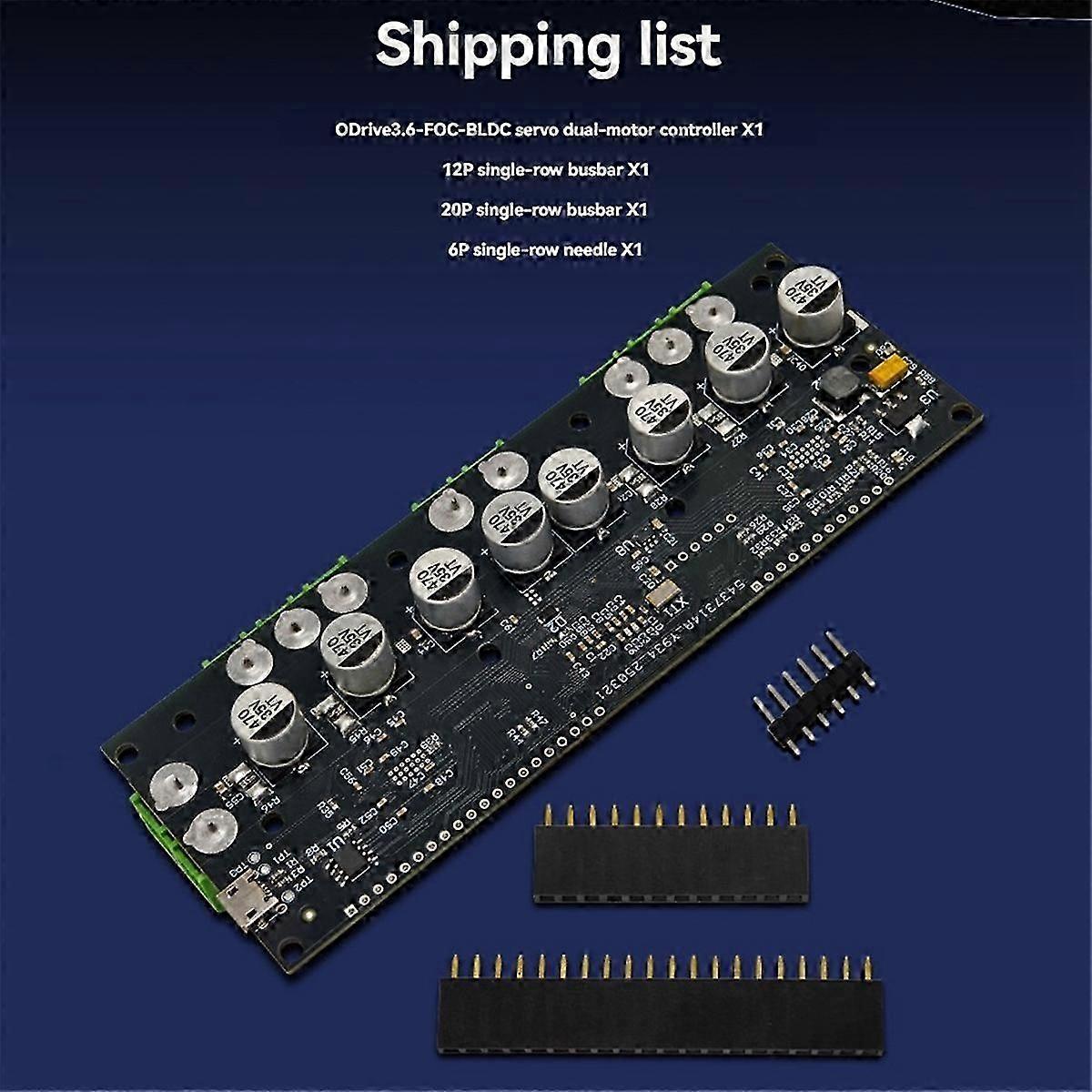 ODrive3.6 56V FOC-BLDC Servo Dual Motor Controller STM32F4 Support Multiple Encoder ODrive3.6 Motor