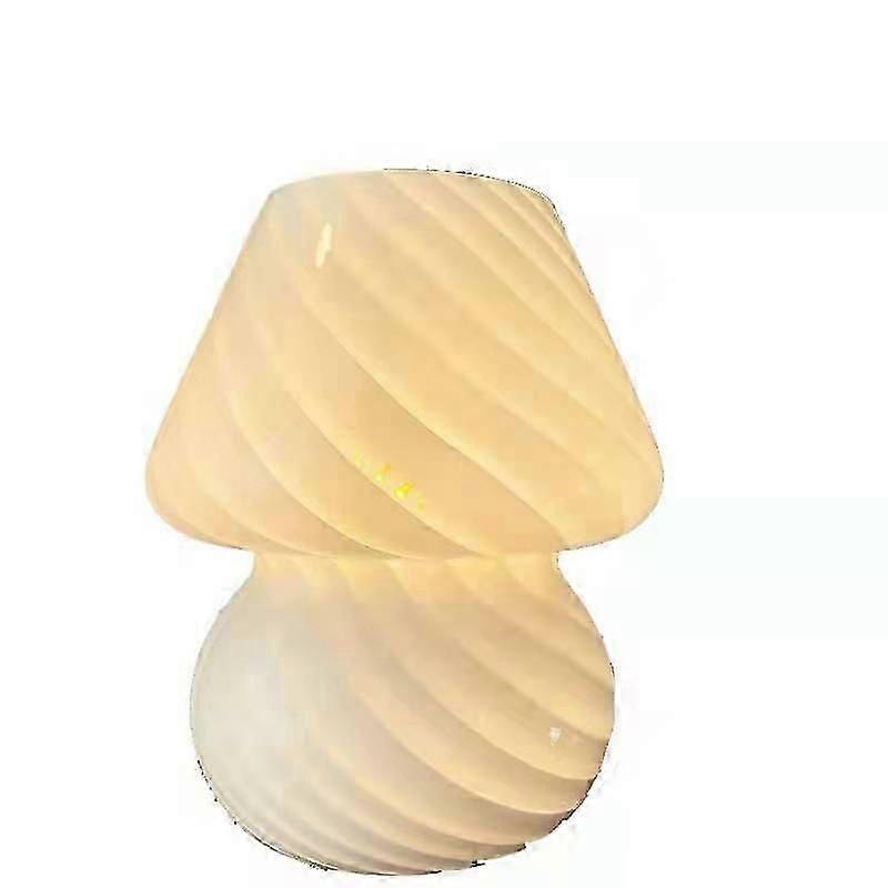 Mushroom table lamp bedside glass lamp