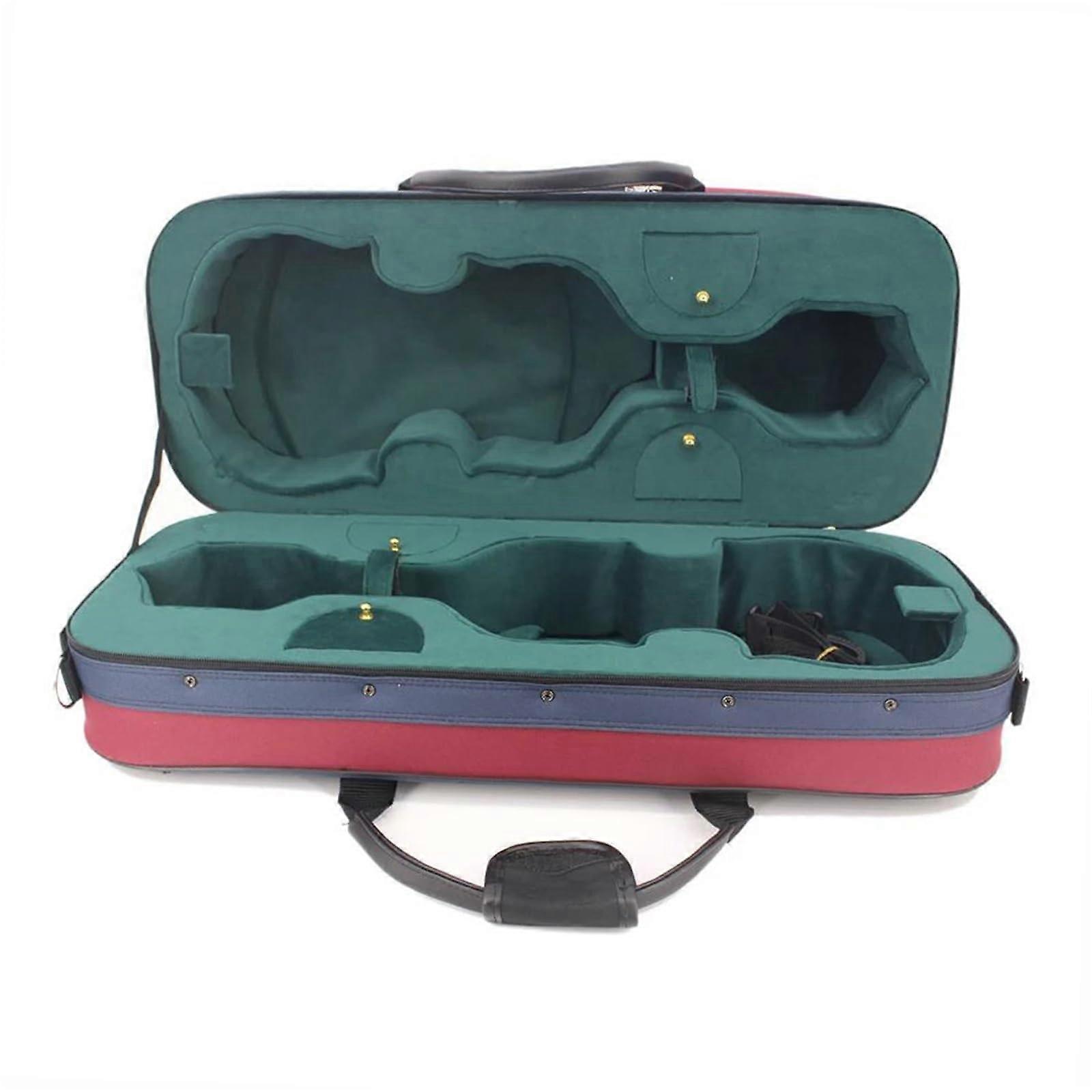4/4 Violin Hard Case Lightweight Double Layer Oxford Cloth Foam Protective Case with Shoulder Straps