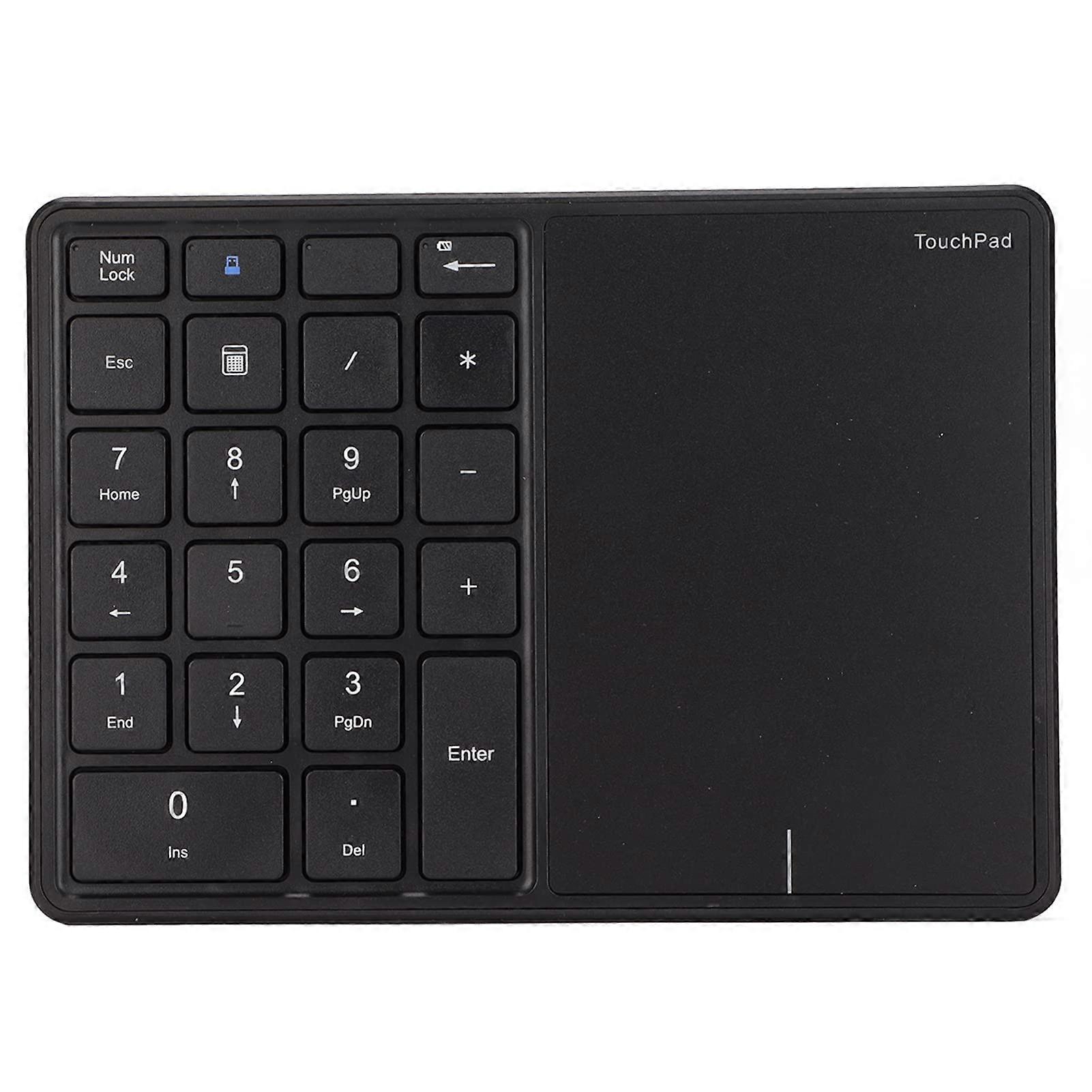Wireless Bluetooth Numeric Keypad Dual Mode with Large Touchpad TypeC for Laptop and PC