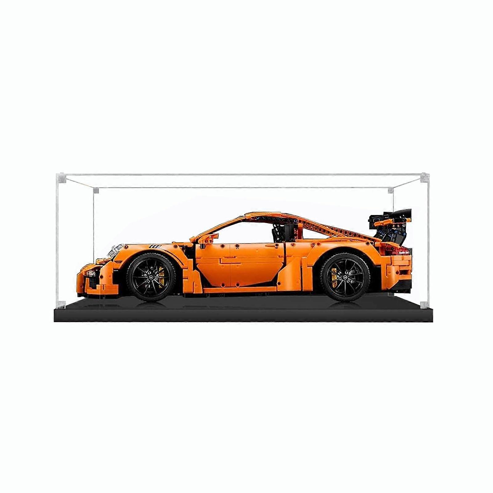 Display Case for  Technic 42056 911 GT3 RS, Clear Dustproof 3mm Acrylic Model Showcase