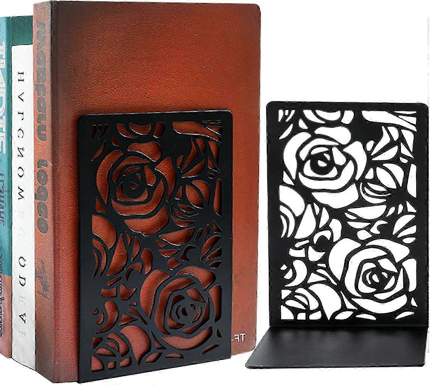 1 Pair Scratch-Resistant Metal Bookend Dividers.