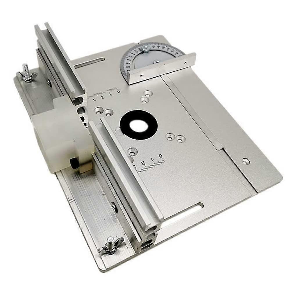 Aluminum Router Table Insert Plate for Woodworking, CNC Anodized Surface with Precise Router Fit