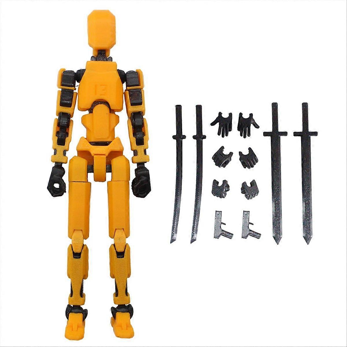 Multi Jointed Movable Robot 3D Printed Mannequin Toyslucky -B