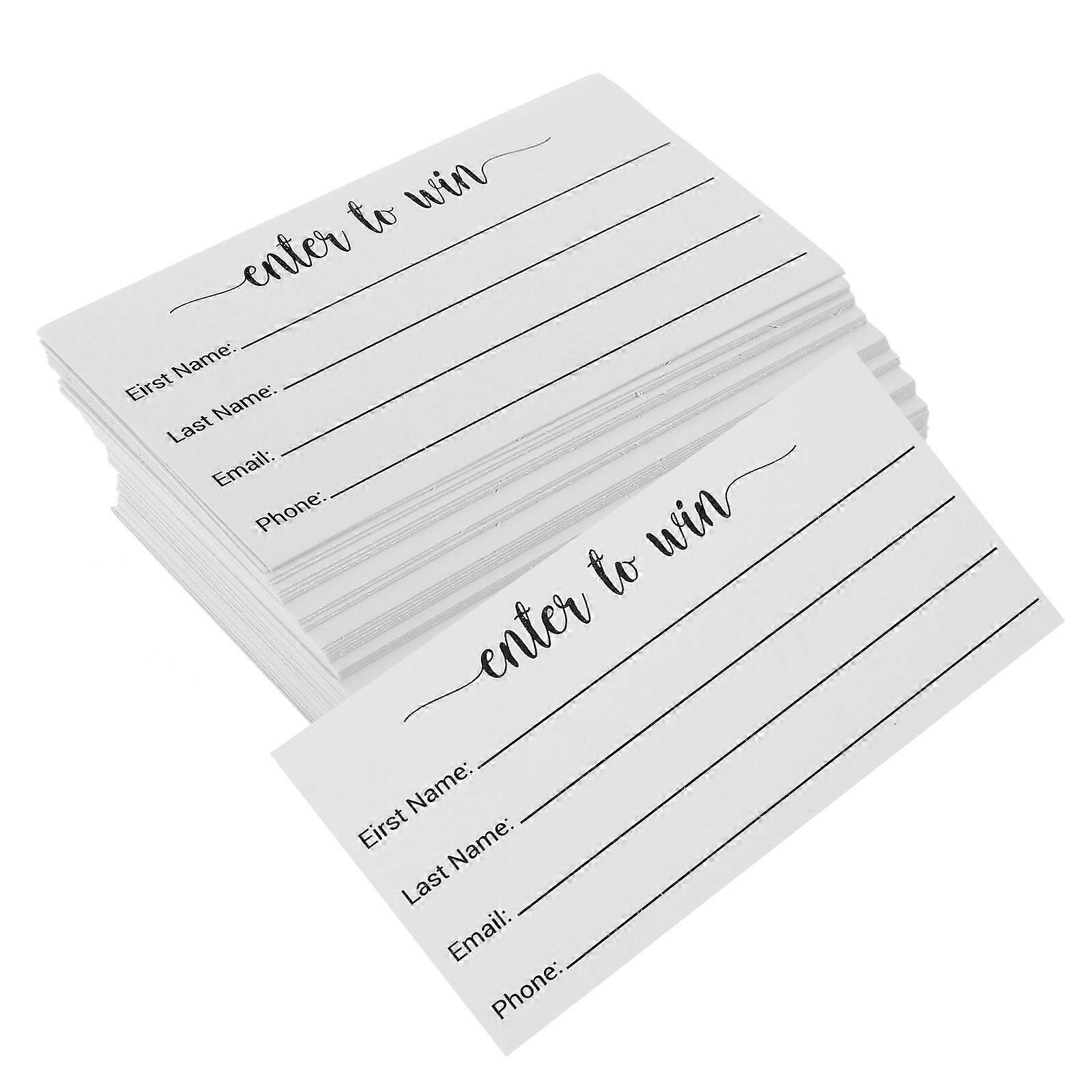 Multi Raffle Ticket Sheets for Drawing Entry Form Cards 100Pcs Paper