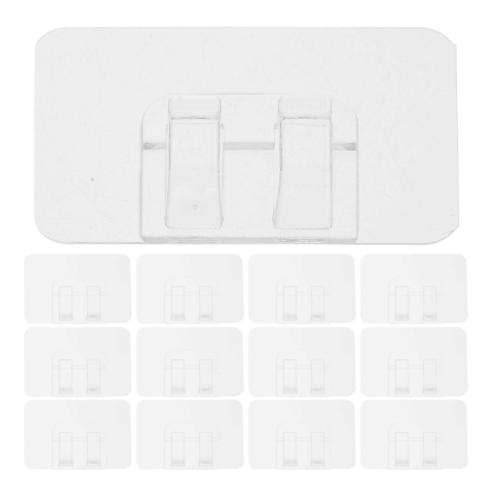 Christmas String Light Clips Transparent Adhesive Clips for Hanging 100Pcs