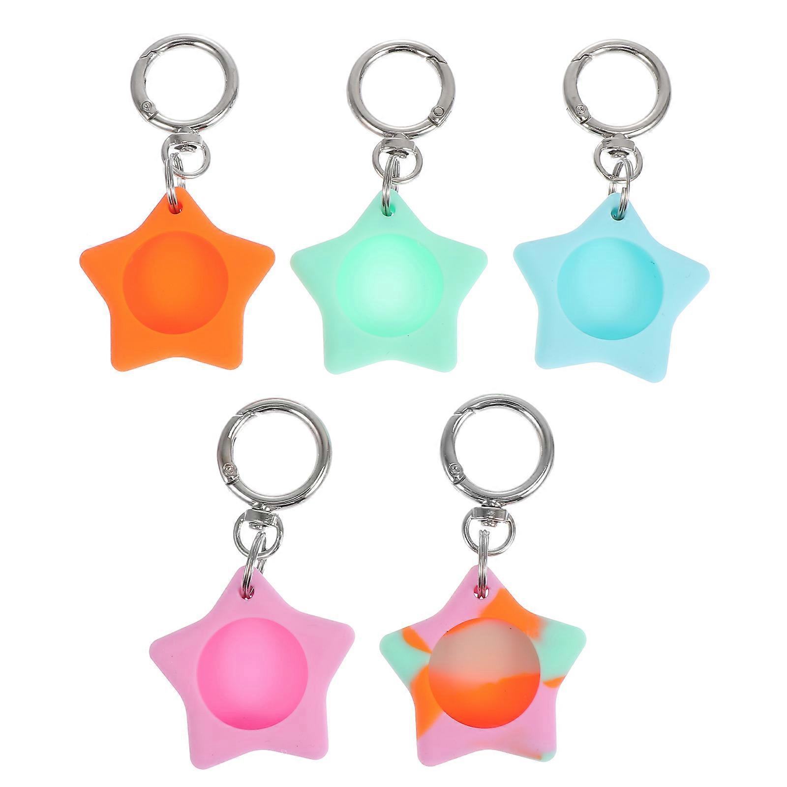 Lovely Star-Shaped Case 5Pcs Durable Anti-Lost Protector For Assorted Color