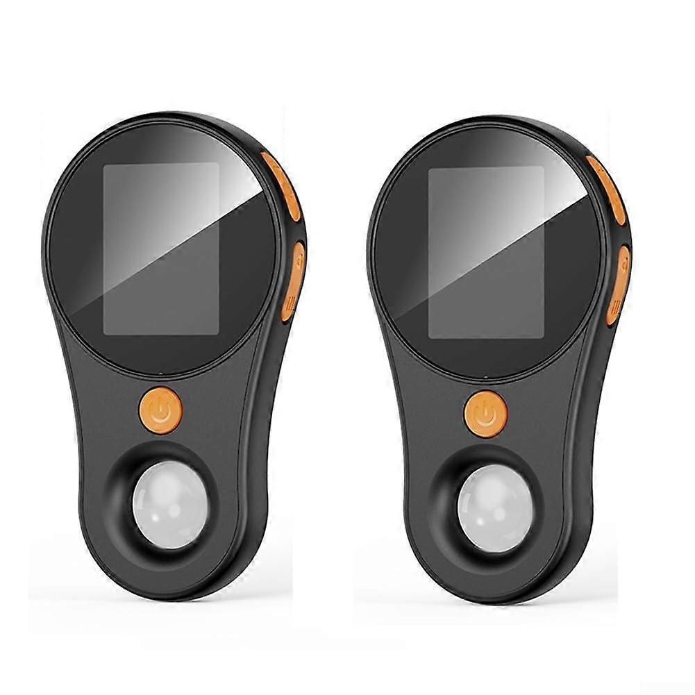 Handheld Digital Microscope with 2' IPS Screen 500x Magnification 8 LED USB Rechargeable 2 Pack
