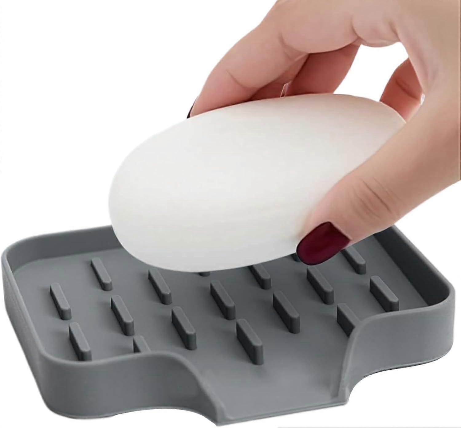 Soap dish - silicone sponge drainer